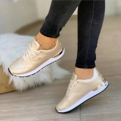 Soft Leather Ladies Running Shoes - Pexav