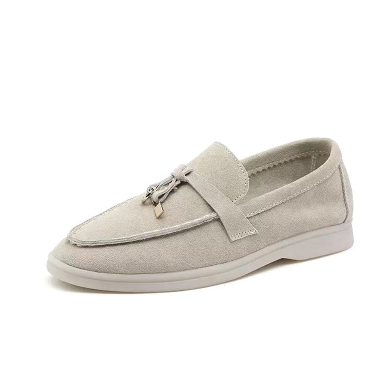 Elegant Slip On Loafers with Buckle Detail - Pexav