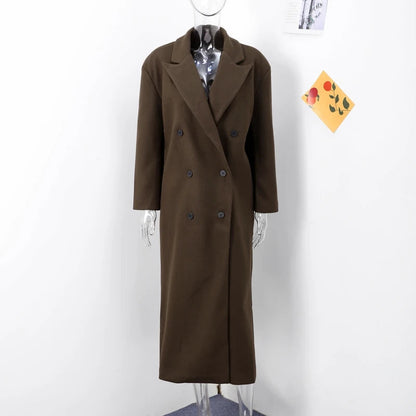 Comfortable Long Women's Coat - Sophie-S-Nora Luxe