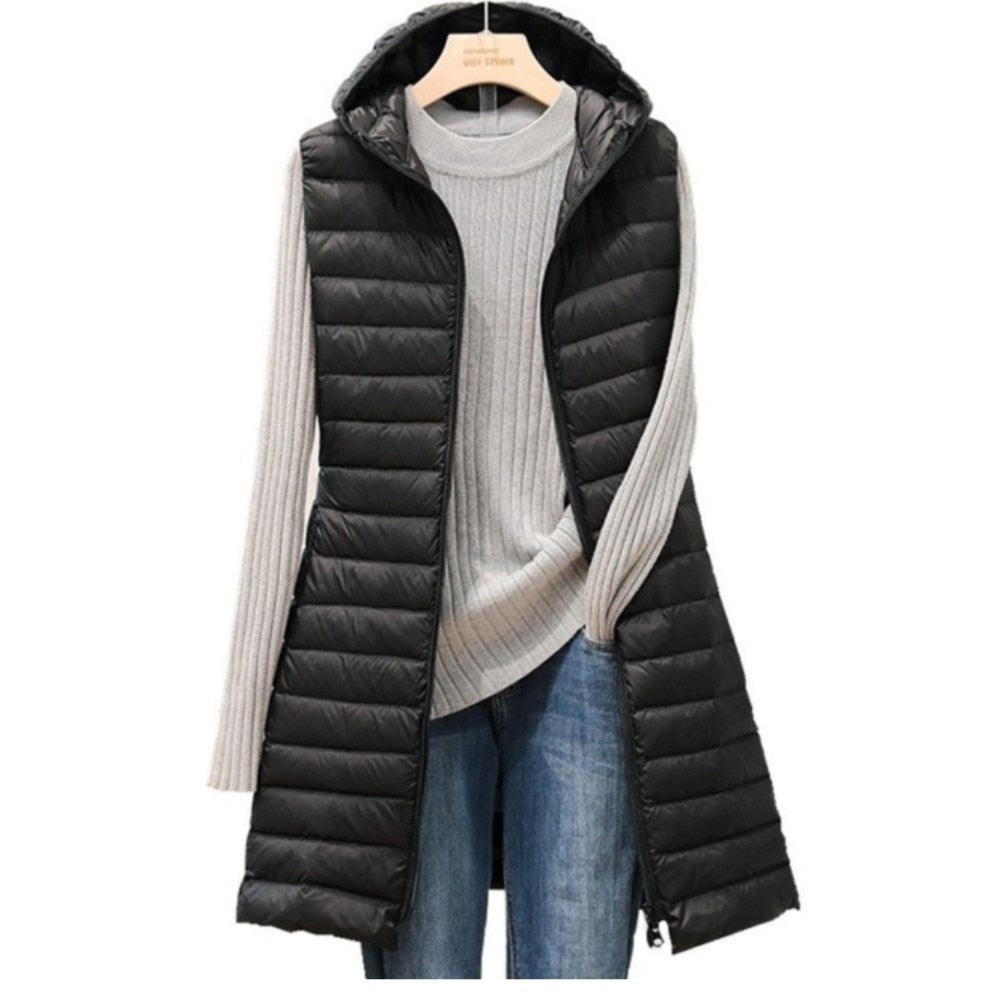 Warm Cozy Women's Long Vest - Pexav