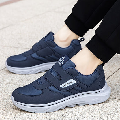 Comfortable Loop Shoes with Velcro - EasyStride-Blue-3.5-Nora Luxe