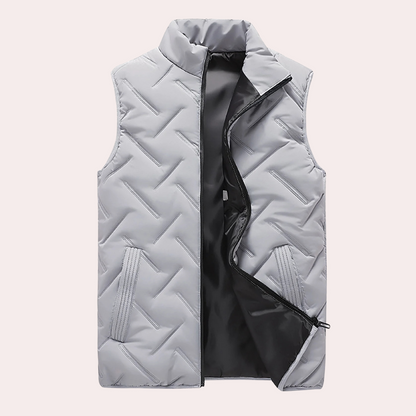 Comfortable Men's Bodywarmer - Daan-Gray-S-Nora Luxe