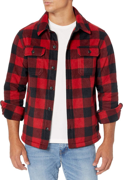 Comfortable Men's Fleece Shirt - Max-Black-S-Nora Luxe