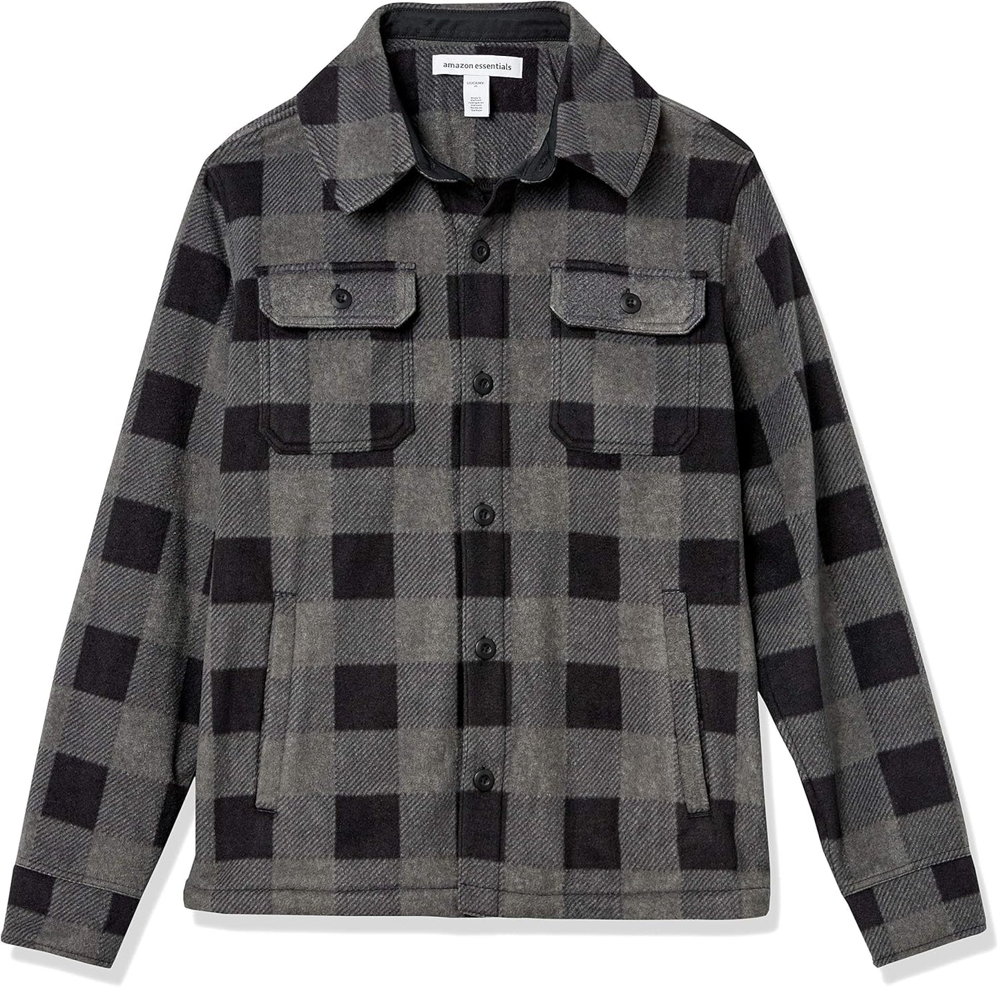 Comfortable Men's Fleece Shirt - Max-Black-S-Nora Luxe