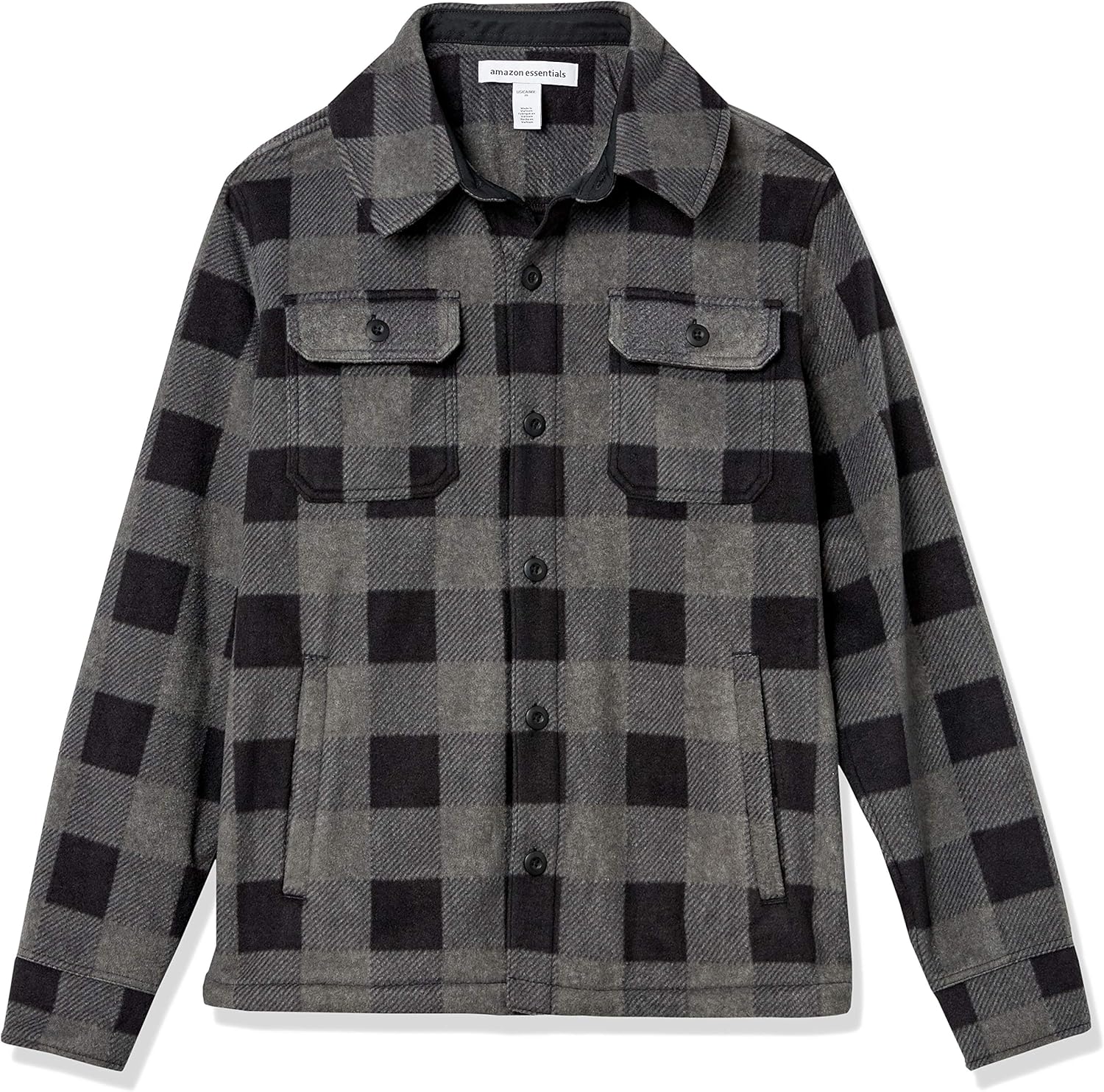 Comfortable Men's Fleece Shirt - Max-Black-S-Nora Luxe