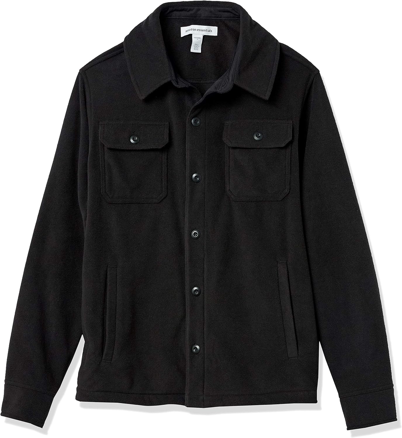 Comfortable Men's Fleece Shirt - Max-Black-S-Nora Luxe