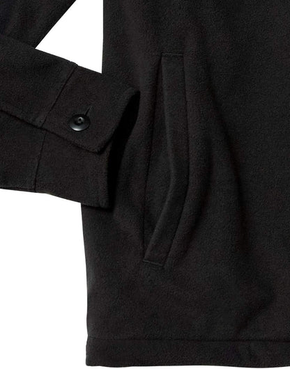 Comfortable Men's Fleece Shirt - Max-Black-S-Nora Luxe