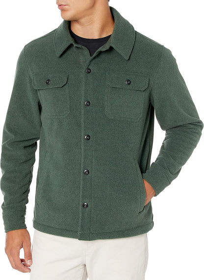 Soft Mens Fleece Pullover Shirt - Pexav