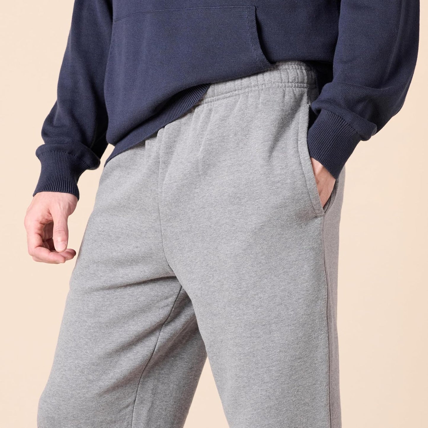 Comfortable Men's Fleece Sweatpants - Luca-Black-S-Nora Luxe