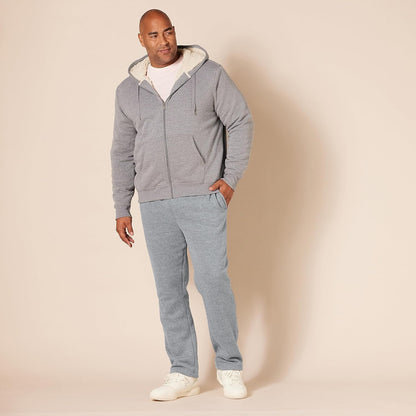 Comfortable Men's Fleece Sweatpants - Luca-Black-S-Nora Luxe