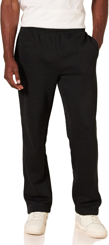 Comfortable Men's Fleece Sweatpants - Luca-Black-S-Nora Luxe