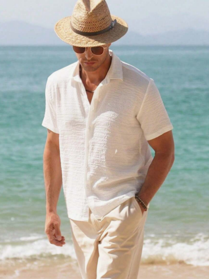 Relaxed Fit Men's Linen Shirt Lorenzo - Pexav