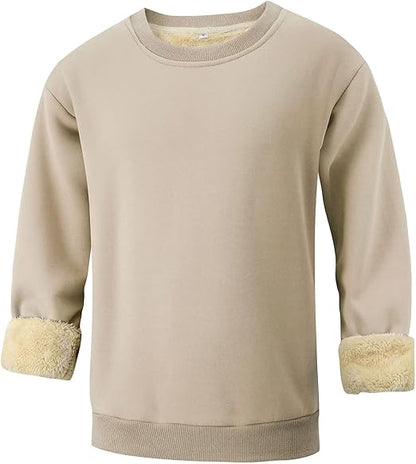 Comfortable Men's Sweatshirt - Finn-Khaki-S-Nora Luxe