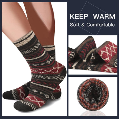 Comfortable Men's Thermal Socks (5 Pairs) - Kevin-Multicolored 1-Nora Luxe
