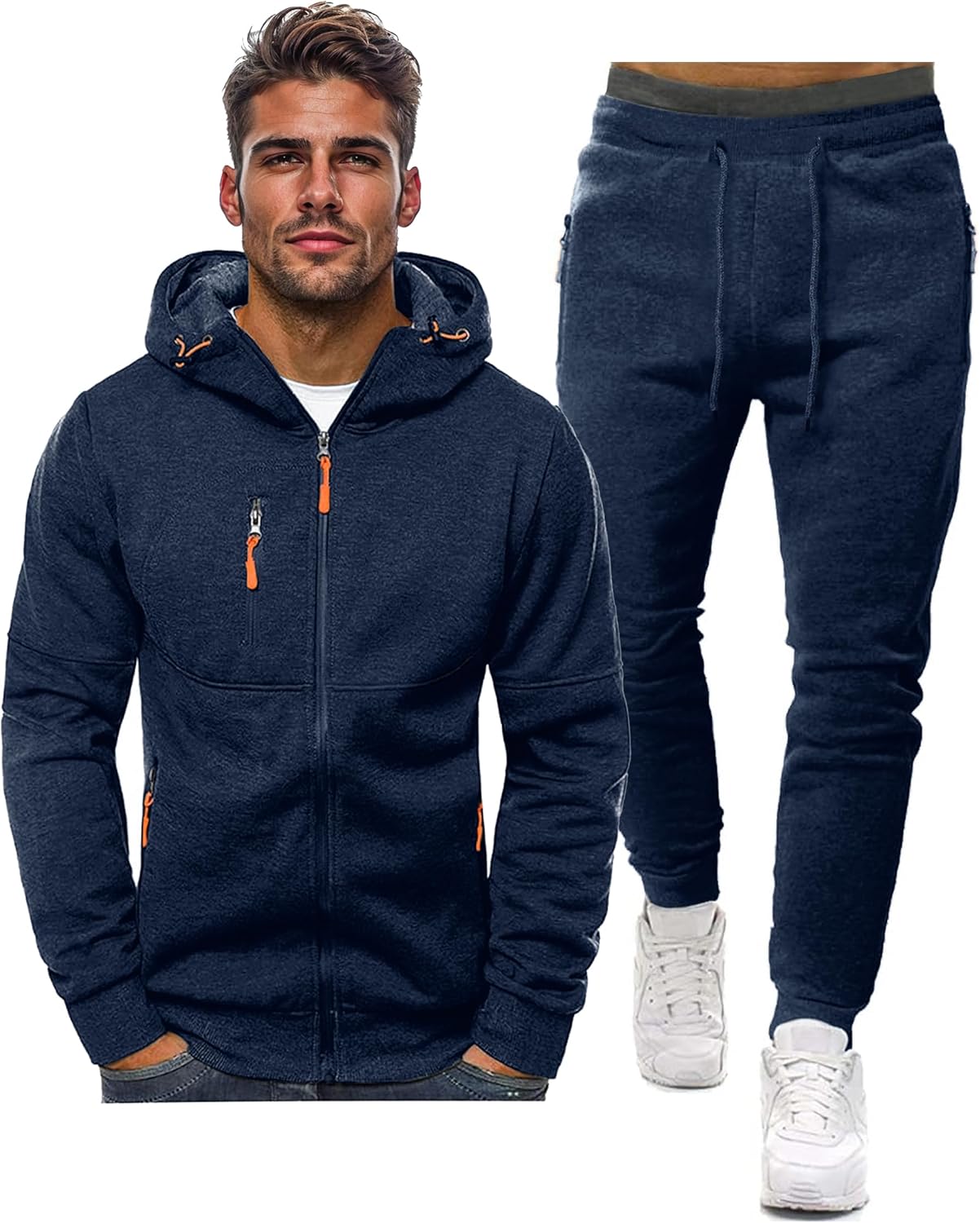 Relaxed Fit Men's Jogger Suit - Pexav