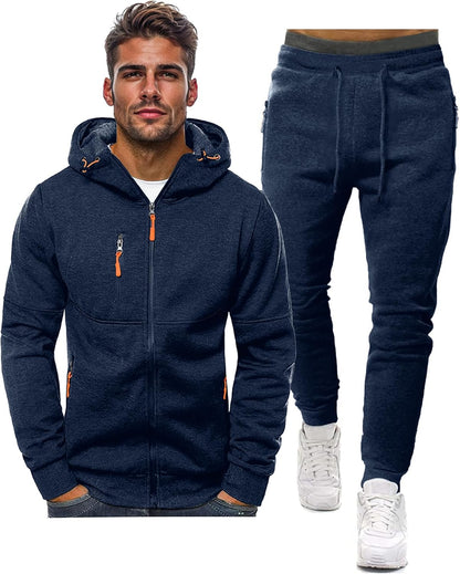 Relaxed Fit Men's Jogger Suit - Pexav