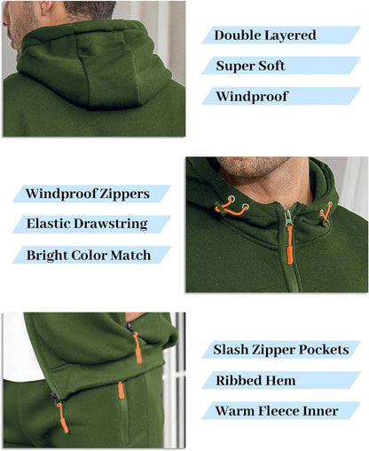 Comfortable Men's Tracksuit - Jamie-Green-S-Nora Luxe