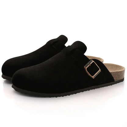 Comfortable Orthopaedic Slippers | Support and Style for All Day-5-Black-Nora Luxe