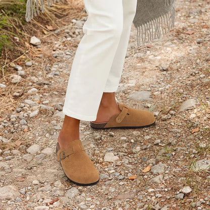 Comfortable Orthopaedic Slippers | Support and Style for All Day-5-Cream-Nora Luxe