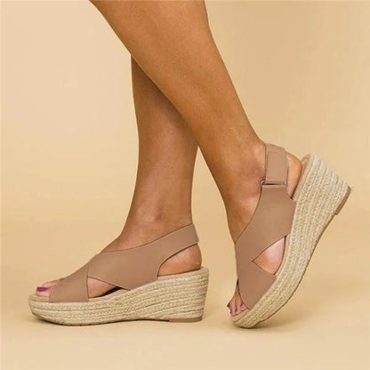 Supportive Arch Support Flat Wedge Shoes - Pexav