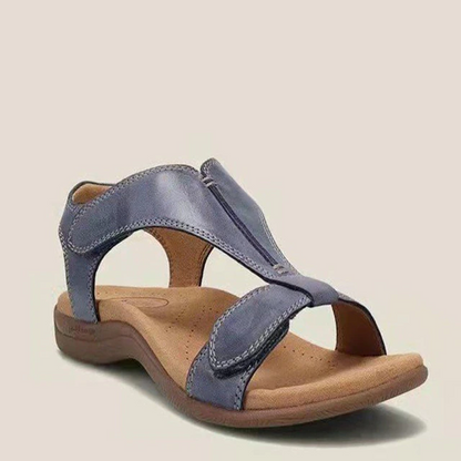 Comfortable & Orthopaedically Shaped Women's Sandals with Support – Amira-Blue-4-Nora Luxe