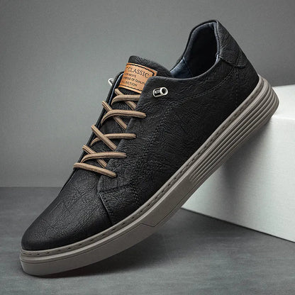 Classic Leather Mens Casual Shoes - Pexav