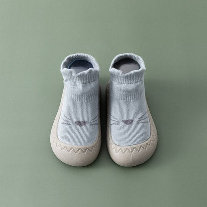 Comfortable Slip-On Children's Socks Shoes - HappySteps-Blue-3-Nora Luxe