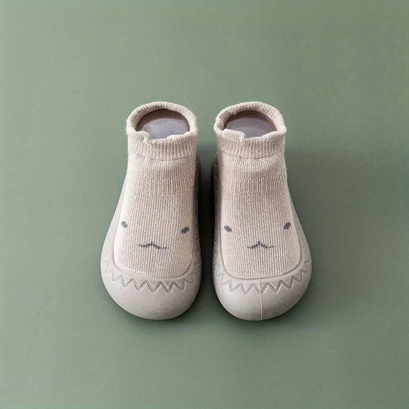 Comfortable Slip-On Children's Socks Shoes - HappySteps-Khaki-3-Nora Luxe