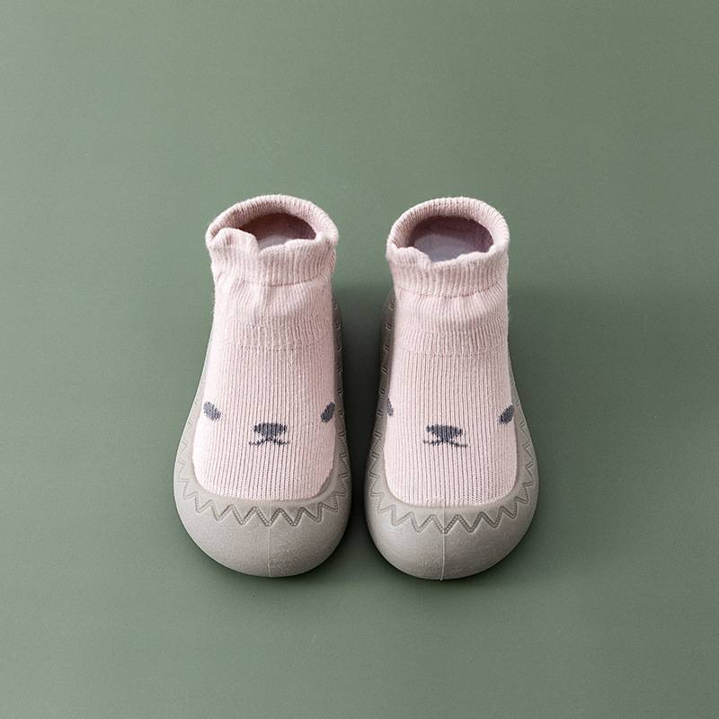 Comfortable Slip-On Children's Socks Shoes - HappySteps-Pink-3-Nora Luxe