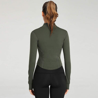 Comfortable Sports Jacket - FlexiMove-Apricot-XS-Nora Luxe