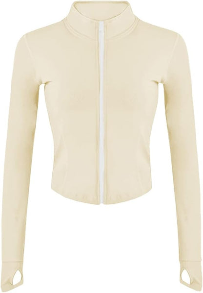 Comfortable Sports Jacket - FlexiMove-Apricot-XS-Nora Luxe