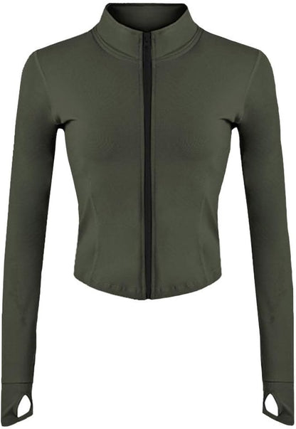 Comfortable Sports Jacket - FlexiMove-Olive green-XS-Nora Luxe