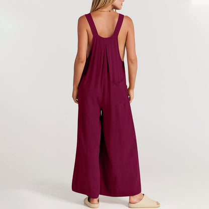 Comfortable Summer Garden Overalls - Sofie-Black-S-Nora Luxe