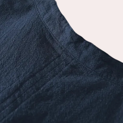 Comfortable Summer Shirt for Men - Milo-Blue-S-Nora Luxe