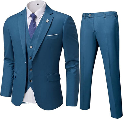 Comfortable Two-Piece Men's Suit - Ralph-Blue-XS-Nora Luxe