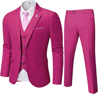 Comfortable Two-Piece Men's Suit - Ralph-Fuchsia-XS-Nora Luxe