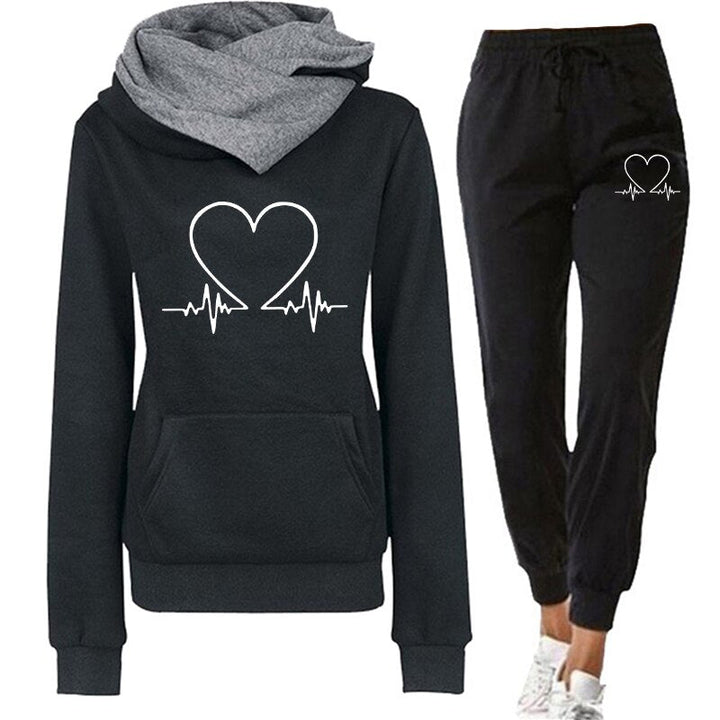 Comfortable & Warm Tracksuit – Eléna-Black-S-The Livary