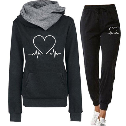Comfortable & Warm Tracksuit – Eléna-Black-S-The Livary