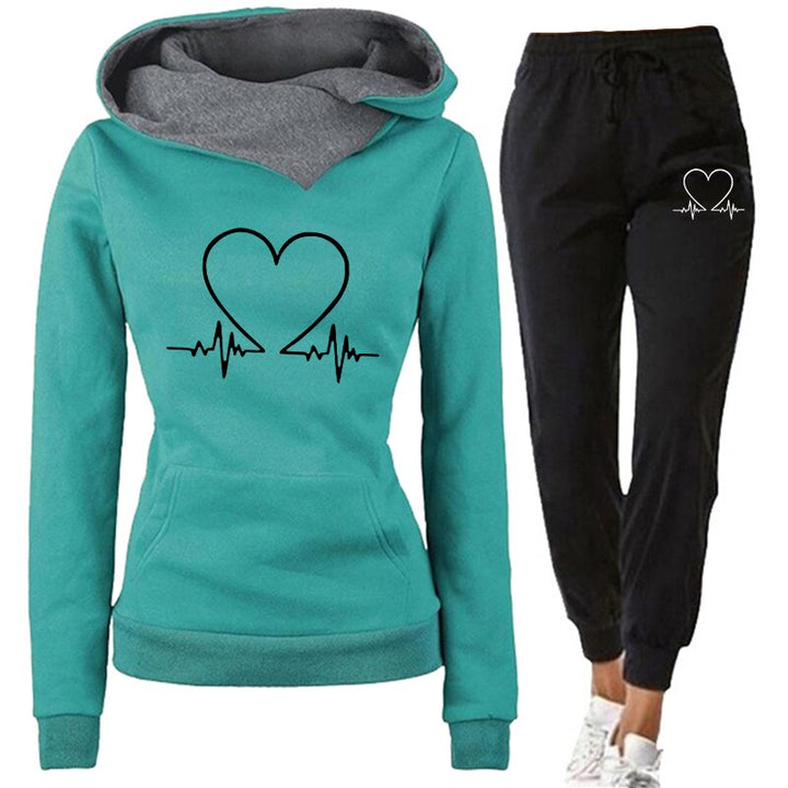 Comfortable & Warm Tracksuit – Eléna-Green-S-The Livary