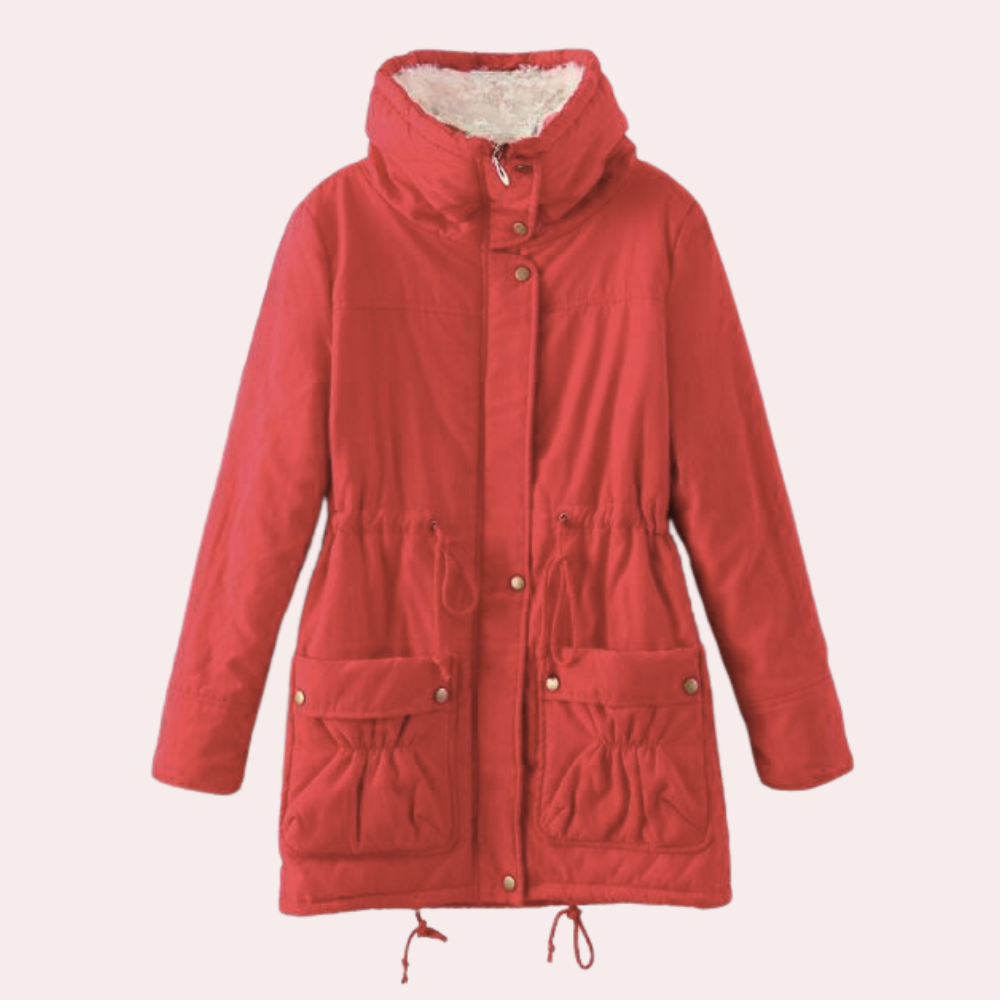 Cozy Fitted Ladies Winter Coat - Pexav