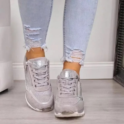 Comfortable Waterproof Women's Shoes - SolEase-Gray-2.0-Nora Luxe