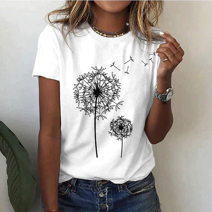 Comfortable women's t-shirt with round neck & soft fabric – Rhea-White-2XS-Nora Luxe