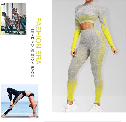 Comfortable Yoga Set - SparkFit-Long Sleeve Black-S-Nora Luxe