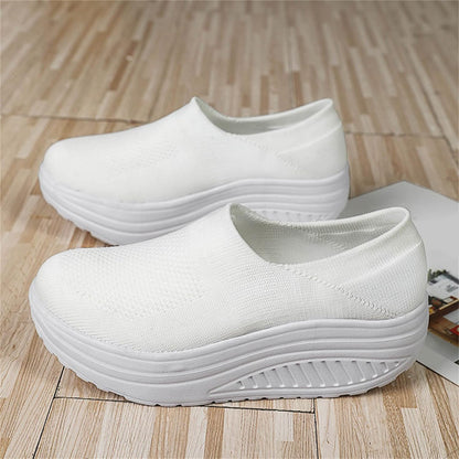 ComfortStride Slides | Women's Flip Flop Sneakers with Orthopedic Footbed-Gray-5.5-Nora Luxe