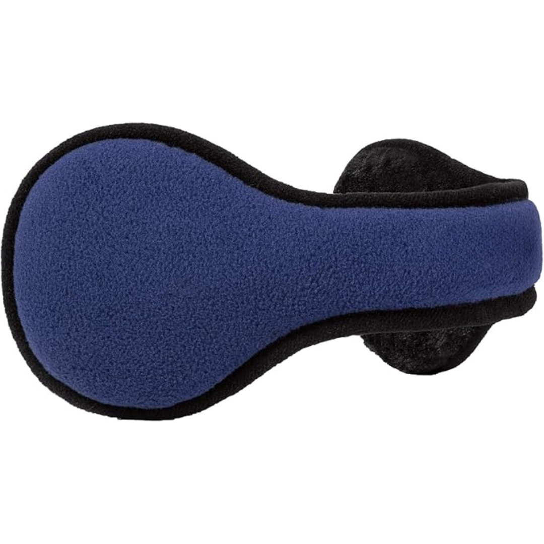 Comfy Foldable Fleece Ear Covers - SnugMuffs-Marine Blue-Nora Luxe