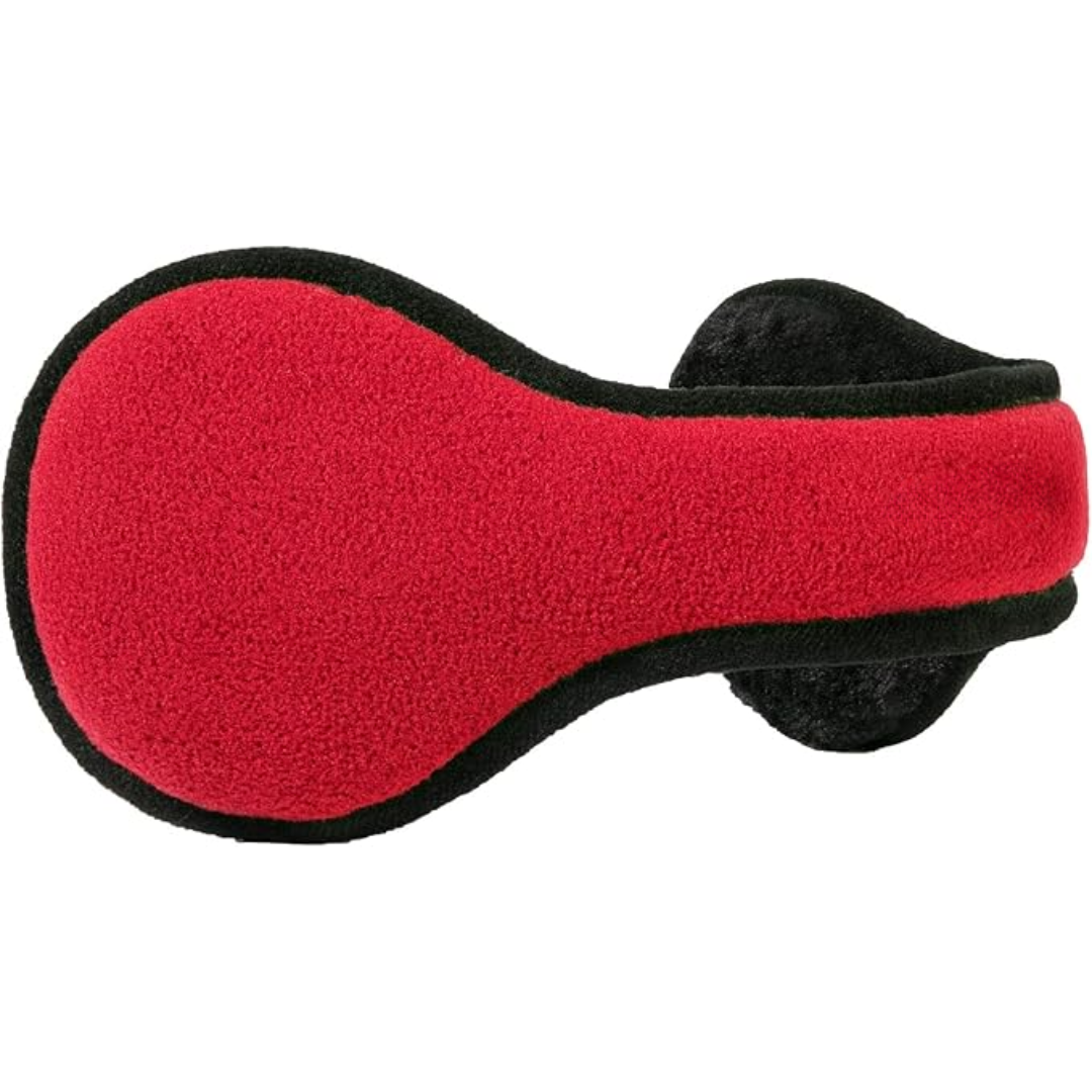 Comfy Foldable Fleece Ear Covers - SnugMuffs-Red-Nora Luxe