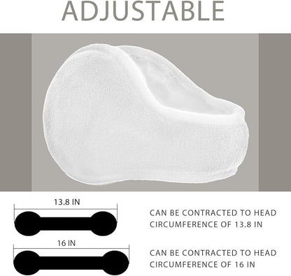 Comfy Foldable Fleece Ear Covers - SnugMuffs-White-Nora Luxe