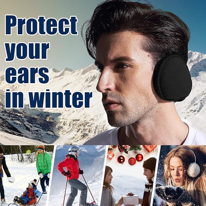 Comfy Foldable Fleece Ear Covers - SnugMuffs-White-Nora Luxe