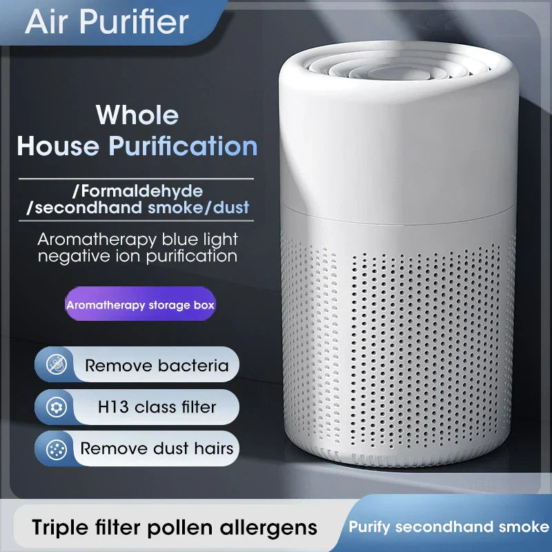 Compact Air Purifier with HEPA Filter - BreezeMini-Type 1-Nora Luxe