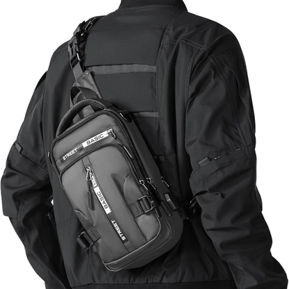 Compact Crossbody Sling Backpack - UrbanLite-Gray Small-Nora Luxe